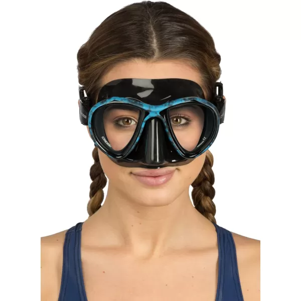 Adult Free Diving Photographer Low Volume Mask with Silicone Skirt- Metis by Cressi: Quality Since 1946