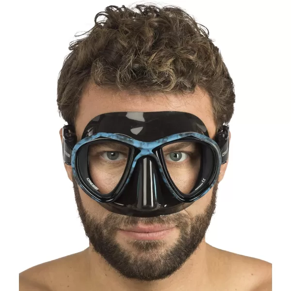 Adult Free Diving Photographer Low Volume Mask with Silicone Skirt- Metis by Cressi: Quality Since 1946