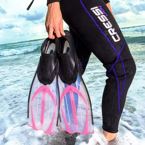 Adult Snorkeling Full Foot Pocket Fins Made with Advanced Technology - Pluma: Made in Italy