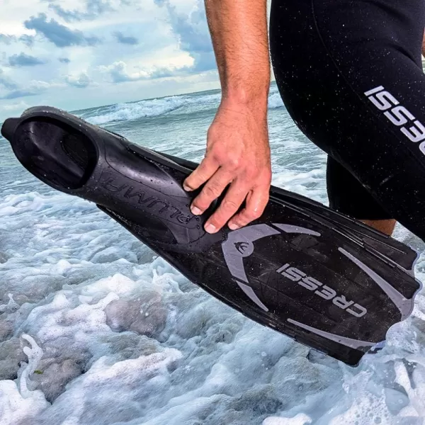 Adult Snorkeling Full Foot Pocket Fins Made with Advanced Technology - Pluma: Made in Italy