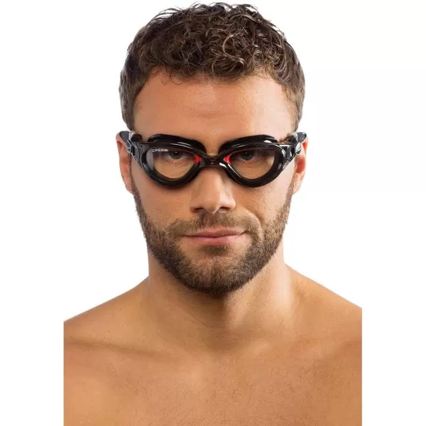 Cressi Adult Comfortable Silicone Swimming Goggles for Indoor Pool and Outdoor Use - Flash: Made in Italy