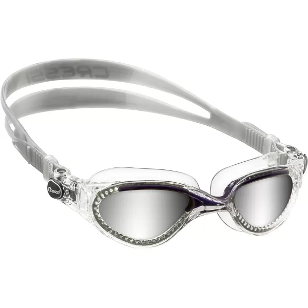 Cressi Adult Comfortable Silicone Swimming Goggles for Indoor Pool and Outdoor Use - Flash: Made in Italy