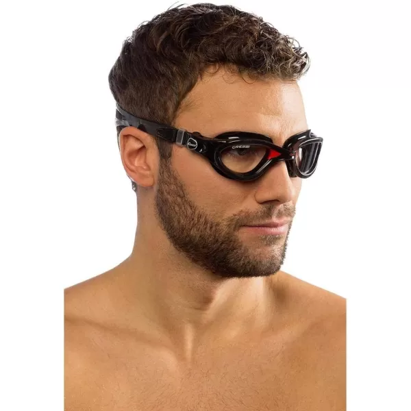 Cressi Adult Comfortable Silicone Swimming Goggles for Indoor Pool and Outdoor Use - Flash: Made in Italy