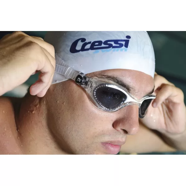 Cressi Adult Comfortable Silicone Swimming Goggles for Indoor Pool and Outdoor Use - Flash: Made in Italy