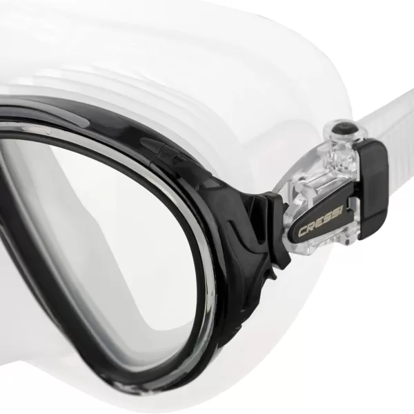 Cressi Adult Dive Mask with Advanced Fog System and Improved Downward Visibility - Quantum: Made in Italy