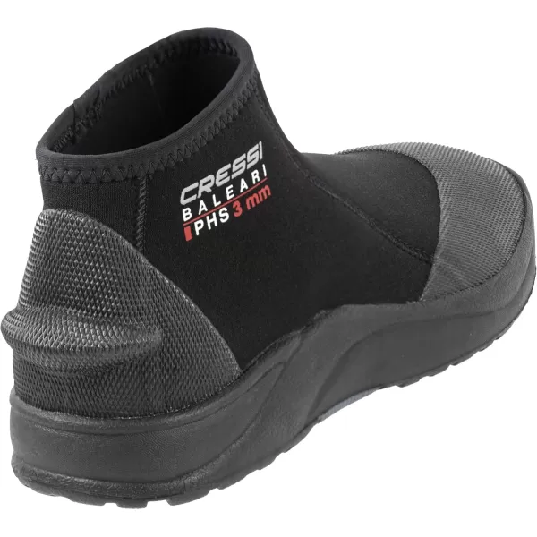 Cressi Adult Neoprene Diving Boots with Hard Sole for Protection from Outdoors- Baleari 3mm