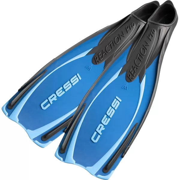 Cressi Adult Snorkeling &amp; Scuba Diving Fins - Powerful Full Foot Pocket Fins - Reaction Pro: Made in Italy