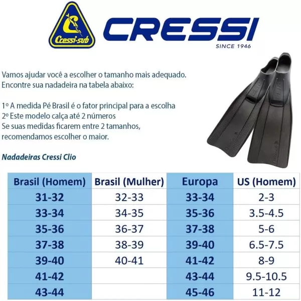 Cressi CLIO, Everlasting Family Fins for Snorkeling, Diving and Swimming: Created in Italy