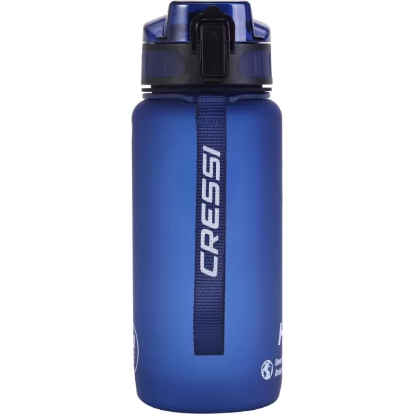 Cressi H2O Frosted Drinking Flask - One Click Opening, Lanyard for Easy Carrying, Filter for Ice and Fruit - 600 ml / 1000 ml - BPA Free - Designed in Italy