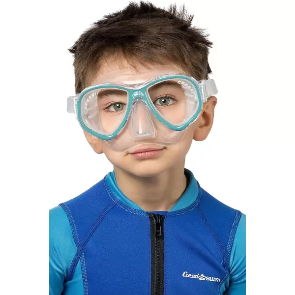 Cressi Junior Boys and Girls Snorkeling Silicone Mask | Perla Jr Made in Italy