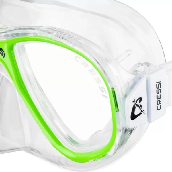 Cressi Junior Boys and Girls Snorkeling Silicone Mask | Perla Jr Made in Italy