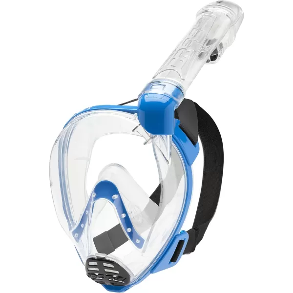 Cressi Junior Snorkeling Kit for Kids Aged 5 to 15 - Full Face Mask + Adjustable Fins + Lightweight Colorful Equipment - Baron Jr &amp; Rocks Set: Made in Italy