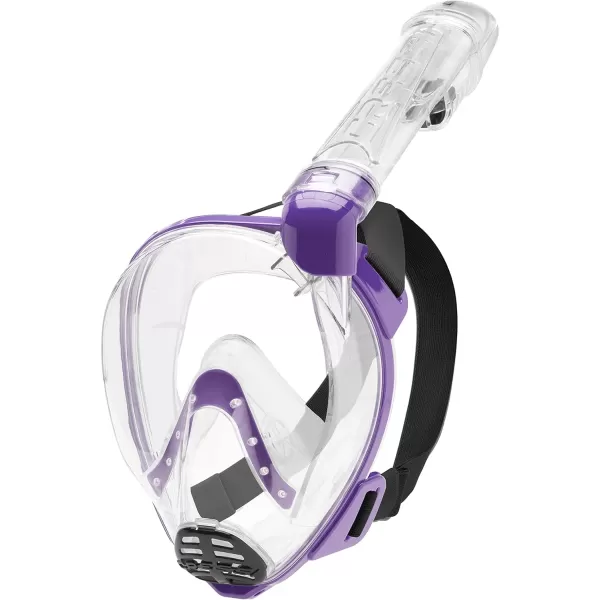 Cressi Junior Snorkeling Kit for Kids Aged 5 to 15 - Full Face Mask + Adjustable Fins + Lightweight Colorful Equipment - Baron Jr &amp; Rocks Set: Made in Italy