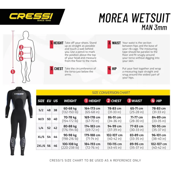 Cressi Men's Ultraspan Scuba Diving Wetsuit made in Premium Material - Morea designed in Italy: quality since 1946