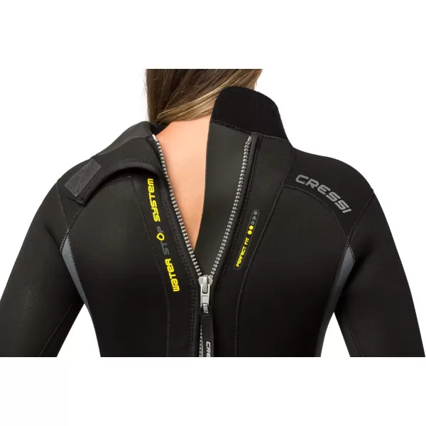 Cressi Men's &amp; Ladies' Full Wetsuit Back-Zip for Scuba Diving &amp; Water Activities - Otterflex 5mm: Designed in Italy