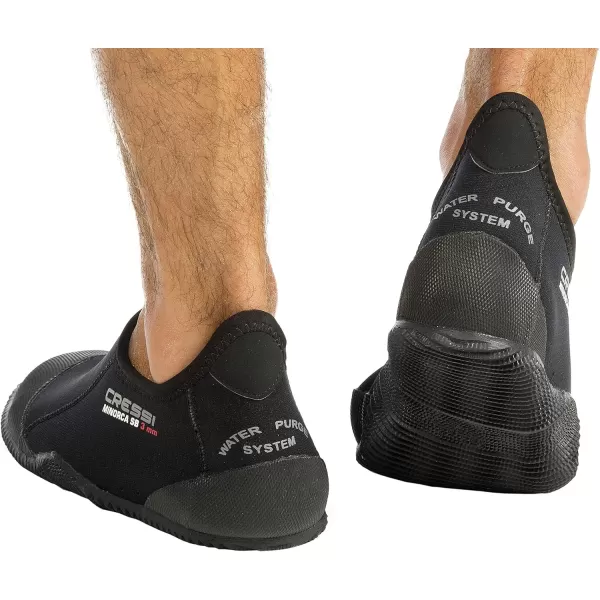 Cressi Neoprene Adult Anti-Slip Sole Boots for Water Sports: Scuba Diving, Snorkeling, Rafting, Windsurfing, Italy-made