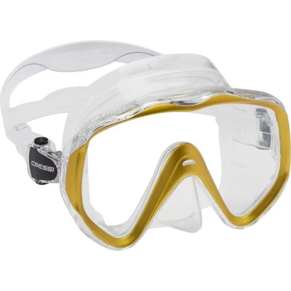 Cressi Perfect View Scuba Diving, Snorkeling Mask in Pure Comfortable Silicone - Available with Different Panoramic Lenses - Liberty: Designed in Italy