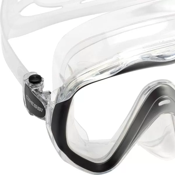 Cressi Perfect View Scuba Diving, Snorkeling Mask in Pure Comfortable Silicone - Available with Different Panoramic Lenses - Liberty: Designed in Italy