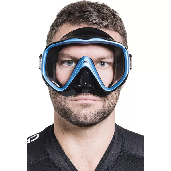 Cressi Perfect View Scuba Diving, Snorkeling Mask in Pure Comfortable Silicone - Available with Different Panoramic Lenses - Liberty: Designed in Italy
