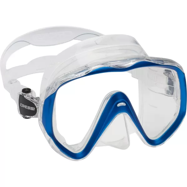 Cressi Perfect View Scuba Diving, Snorkeling Mask in Pure Comfortable Silicone - Available with Different Panoramic Lenses - Liberty: Designed in Italy