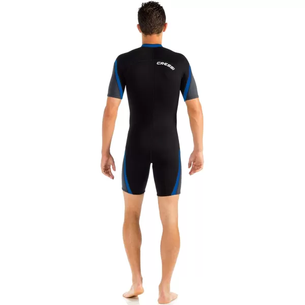 Cressi Shorty Men's Wetsuit for Scuba Diving, Snorkeling, Windsurfing - 2.5mm Neoprene | Playa Flex