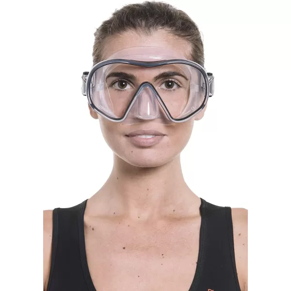 Cressi Single Lens Frameless Scuba Mask for Good Visibility - F-Dual: Designed in Italy