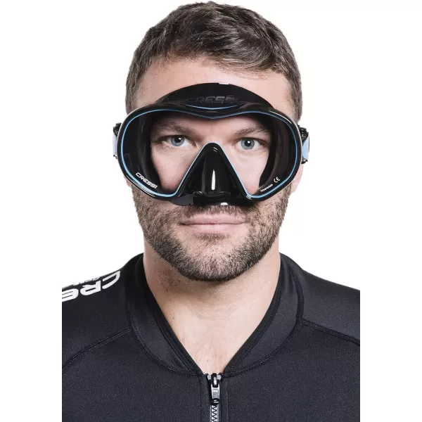 Cressi Single Lens Frameless Scuba Mask for Good Visibility - F-Dual: Designed in Italy