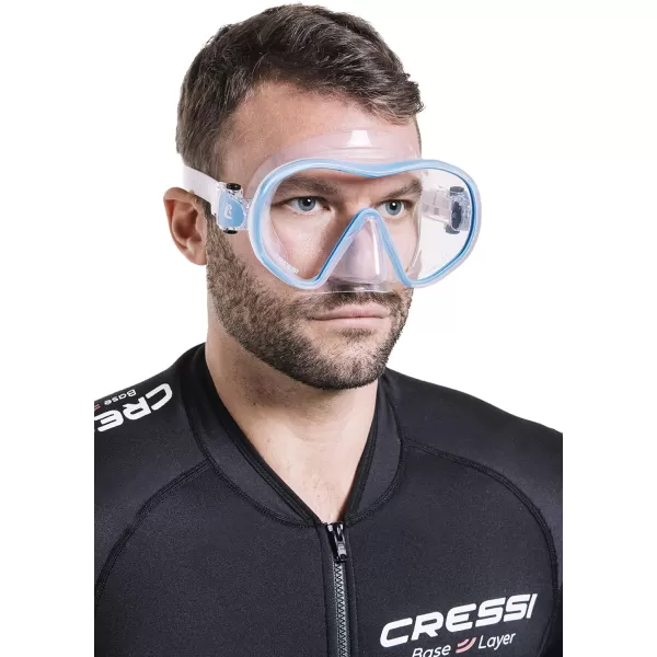 Cressi Single Lens Frameless Scuba Mask for Good Visibility - F-Dual: Designed in Italy