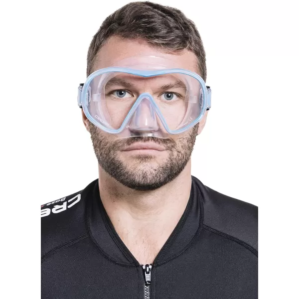 Cressi Single Lens Frameless Scuba Mask for Good Visibility - F-Dual: Designed in Italy