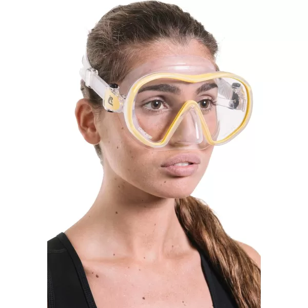 Cressi Single Lens Frameless Scuba Mask for Good Visibility - F-Dual: Designed in Italy