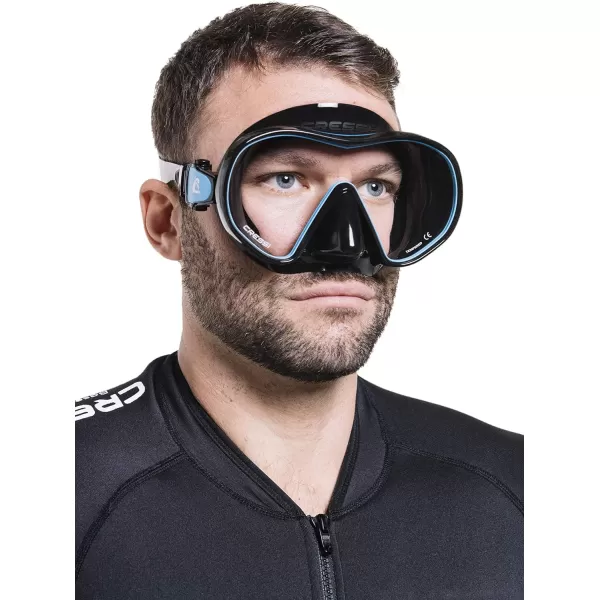 Cressi Single Lens Frameless Scuba Mask for Good Visibility - F-Dual: Designed in Italy