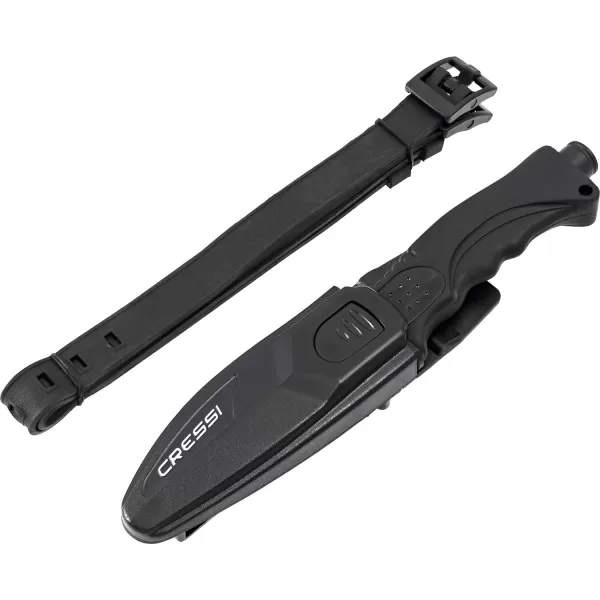 Cressi Skorpion, Tempered Stainless Steel Blade Knife ideal for Diving and Spearfishing - Pointed &amp; Blunt Tip