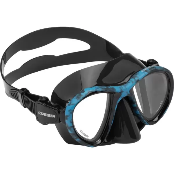 Adult Free Diving Photographer Low Volume Mask with Silicone Skirt- Metis by Cressi: Quality Since 1946