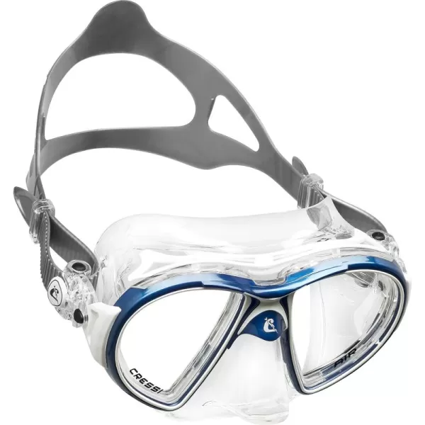 Adult Premium Low Volume Scuba Diving Mask, Crystal Silicone | Air: made in Italy