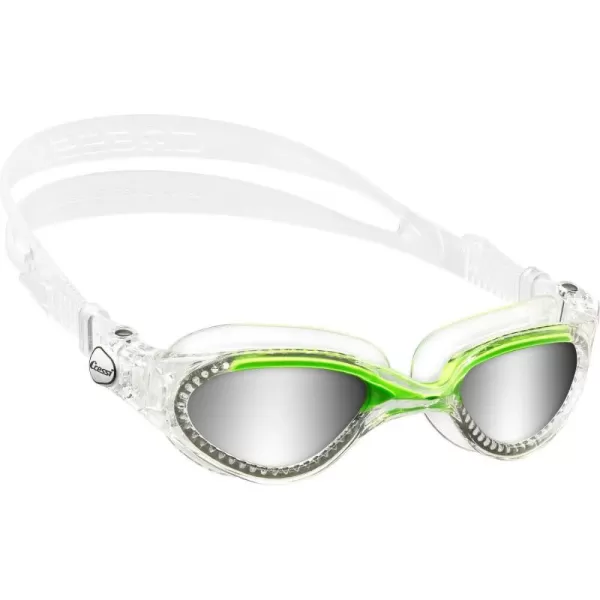 Cressi Adult Comfortable Silicone Swimming Goggles for Indoor Pool and Outdoor Use - Flash: Made in Italy