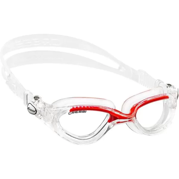 Cressi Adult Comfortable Silicone Swimming Goggles for Indoor Pool and Outdoor Use - Flash: Made in Italy