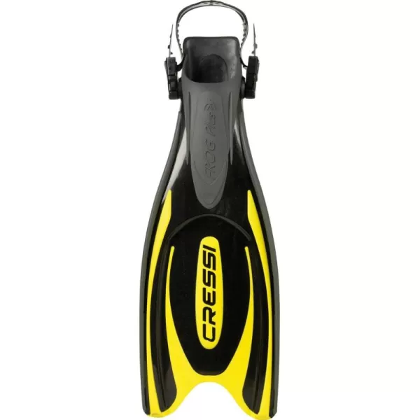 Cressi Adult Powerful Efficient Open Heel Scuba Diving Fins | Frog Plus: made in Italy