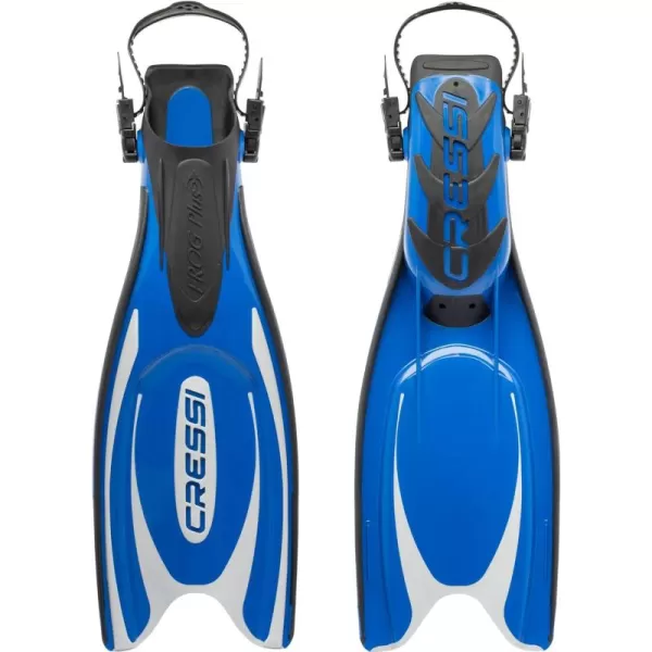 Cressi Adult Powerful Efficient Open Heel Scuba Diving Fins | Frog Plus: made in Italy