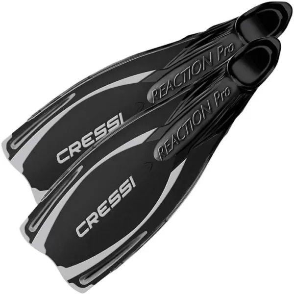 Cressi Adult Snorkeling &amp; Scuba Diving Fins - Powerful Full Foot Pocket Fins - Reaction Pro: Made in Italy