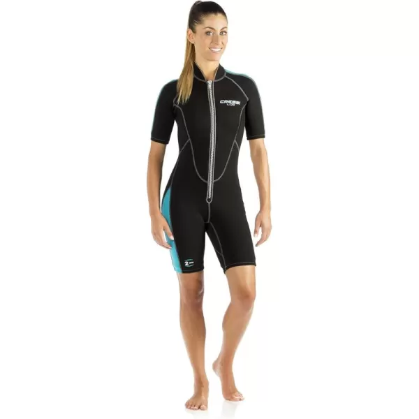 Cressi Men's &amp; Ladies; Full Front Zip Wetsuit for Swimming, Snorkeling, Scuba Diving - Lido Short: designed in Italy