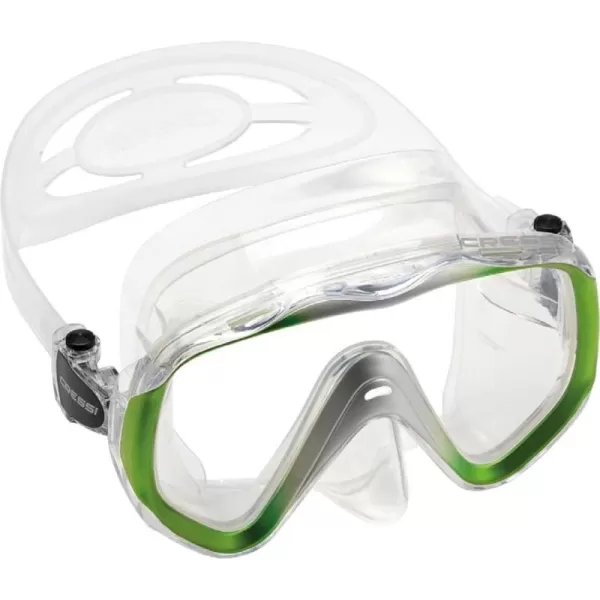 Cressi Perfect View Scuba Diving, Snorkeling Mask in Pure Comfortable Silicone - Available with Different Panoramic Lenses - Liberty: Designed in Italy