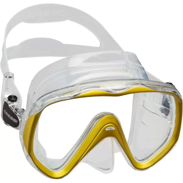 Cressi Perfect View Scuba Diving, Snorkeling Mask in Pure Comfortable Silicone - Available with Different Panoramic Lenses - Liberty: Designed in Italy