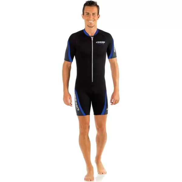 Cressi Shorty Men's Wetsuit for Scuba Diving, Snorkeling, Windsurfing - 2.5mm Neoprene | Playa Flex