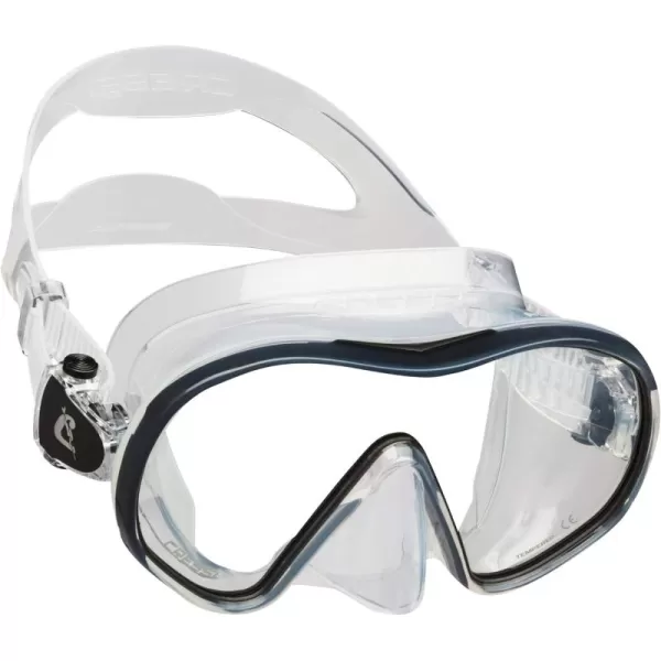 Cressi Single Lens Frameless Scuba Mask for Good Visibility - F-Dual: Designed in Italy