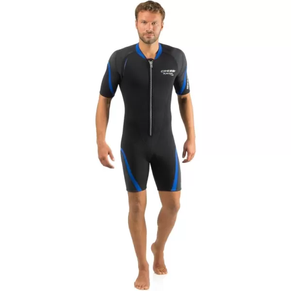 Shorty Men's Wetsuit for Scuba Diving, Snorkeling, Windsurfing -3 mm Neoprene - Playa Flex