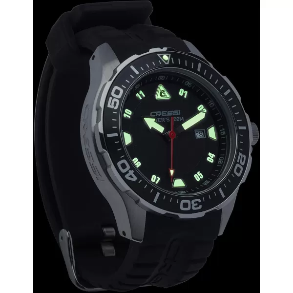 Cressi Professional Dive Watch, Waterproof until 100 m , with Mineral Glass - Manta: designed in Italy