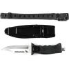 imageCressi Skorpion Tempered Stainless Steel Blade Knife ideal for Diving and Spearfishing  Pointed ampamp Blunt TipPoint Tip Gray