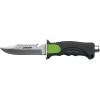 imageCressi Skorpion Tempered Stainless Steel Blade Knife ideal for Diving and Spearfishing  Pointed ampamp Blunt TipPoint Tip Lime