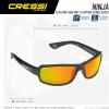 imageCRESSI Ninja SunglassesBlackBlack  Blue Mirrored Lens