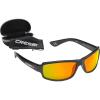Black/Black  Orange Mirrored Lens